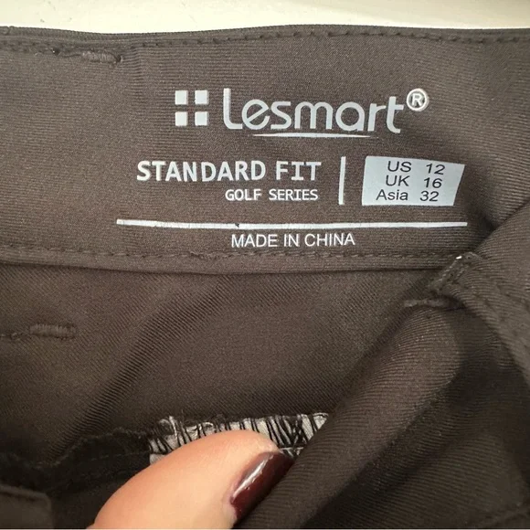 NWT Lesmart Women's Black Pants Standard Fit Golf Series Size 12 - Picture 6 of 6